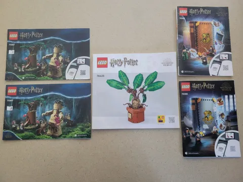 LEGO Lot Of 5 Harry Potter Instructions Manuals 75967 (2), 76433, 76382, 76385