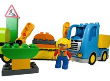 Lego Duplo Construction Site Building And Loose Lot Random Toy Set 20 Piece