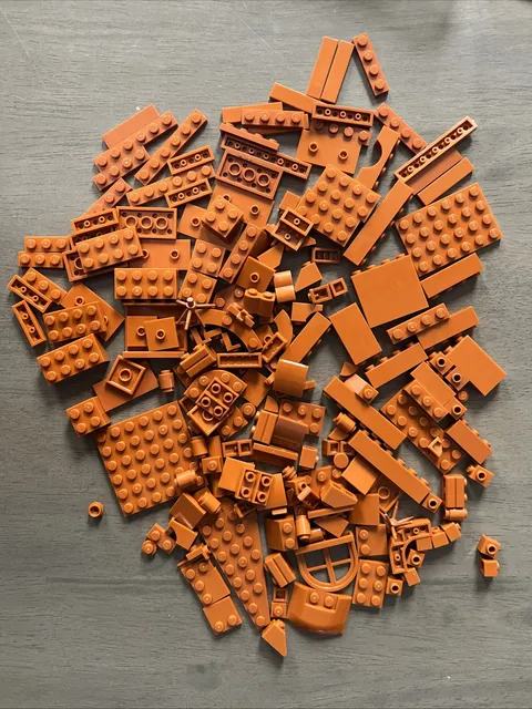 LEGO Dark Orange Bulk 200 Pieces Brick Plate Slope Specialty Star Wars Ninjago