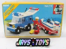 Lego Set 6698 Legoland Town System RV with Speedboat New
