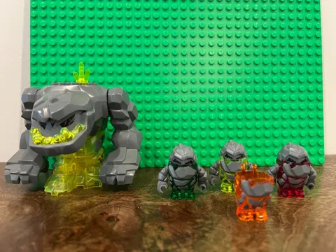LEGO Power Miners Rock Monster Lot of 5 Boulderax Sulfurix Firax Meltrox Retired