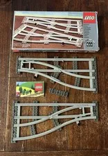 LEGO Trains: Left and Right Points Manual Grey 4.5 V Set 7852 w Extra Sleeper Pl