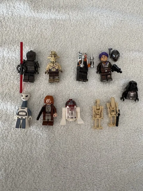 Bundle Of Lego Star Wars Minifigures And Builds