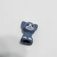 Lego Gray White Cat Kitten Sitting Animal House Pet City Town Pet Shop Friends 