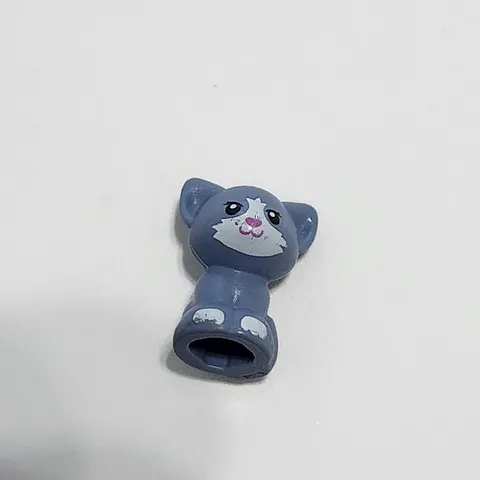 Lego Gray White Cat Kitten Sitting Animal House Pet City Town Pet Shop Friends 