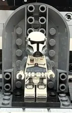 LEGO Star Wars Imperial Jumptrooper sw0691 Black Head Jetpack Incomplete