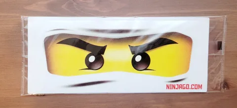 LEGO Ninjago Eyes Bumper Sticker - Zane White - 2010 Club Exclusive - NEW Sealed