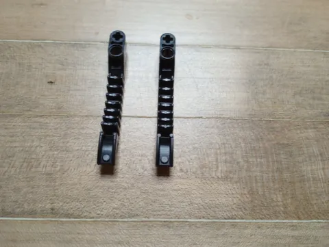 2 Bionicle Weapons Black Lego 64275 Projectile Launcher Half 1x8 liftarm
