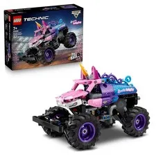 New LEGO 42220 Technic Monster Jam Sparkle Smash Pull-Back Truck - Pink Unicorn