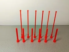 Lego Space Ice Planet Trans Neon Orange Antenna Part 3957a and 2569
