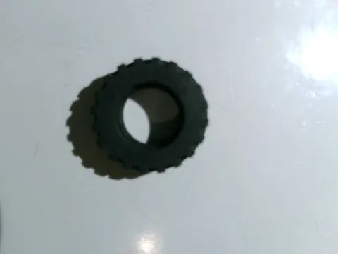 A lego tire 30.4x14 great for finishing off a masterpiece out of legos