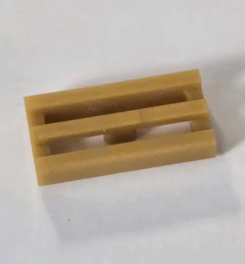 LEGO Parts - Pearl Gold Tile 1 x 2 Grille - No 2412b