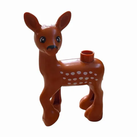 Lego Duplo Figure Deer Doe brown w/ white spots