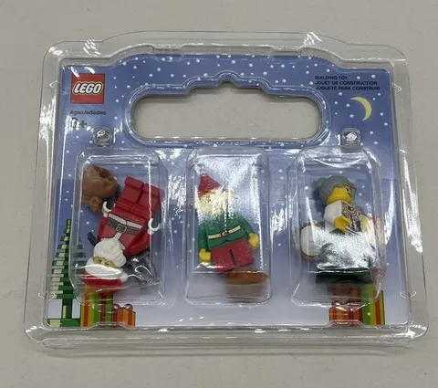New LEGO Christmas Minifigure Set with Santa, Mrs. Clause & Elf 853606