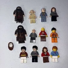 Lego Harry Potter Lot And Assorted MiniFigures, Parts and Pieces 12 Mini Figs