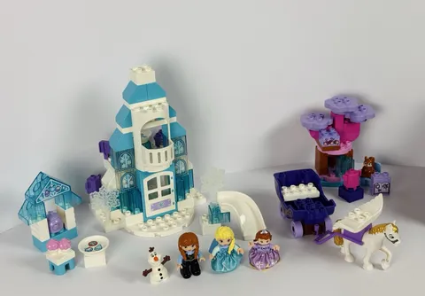 LEGO DUPLO Disney Frozen Ice Castle Elsa Anna + Sofia Carriage Lot. 90+ Pieces!!