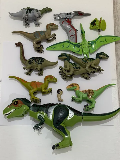 [PART 2/2] LEGO DINOSAUR FIGURES LOT - Various LEGO Velociraptors, Pteranodons