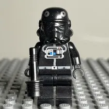 Lego Imperial TIE Fighter / Interceptor Pilot Minifigure Star Wars sw0035b - 3D