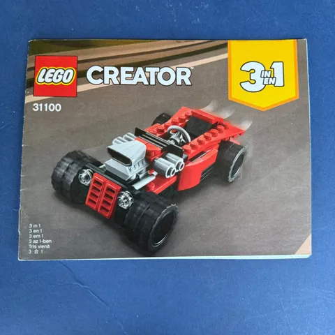 2020 LEGO 31100 Creator 3 in 1 Sports Car Toy instruction manual only