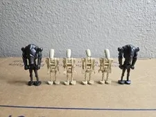 Lot of 6 Lego Star Wars Battle Droids B1 and Super Battle Droid