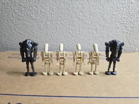 Lot of 6 Lego Star Wars Battle Droids B1 and Super Battle Droid