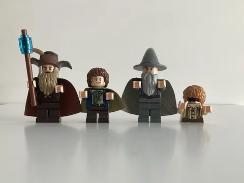 LEGO Lord of the Rings & Hobbit Minifigure Lot - Radagast, Gandalf, Pippin
