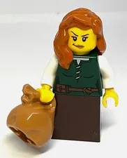 Lego Peasant / Frontier Minifigure - Medieval Castle or Western Frontier