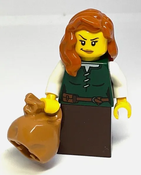 Lego Peasant / Frontier Minifigure - Medieval Castle or Western Frontier