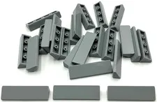 Lego 25 New Light Bluish Gray Slopes Sloped 30 1 x 4 x 2/3 Pieces