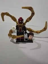 Iron Spider Armor Character Golden Spider Man No Way Home Custom Lego Minifig 