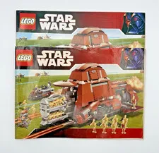 LEGO Star Wars Trade Federation MTT 7662 Instruction Manuals Book Only (1 & 2!!)