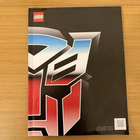 LEGO Optimus Prime 10302 Transformers Instruction Book Only