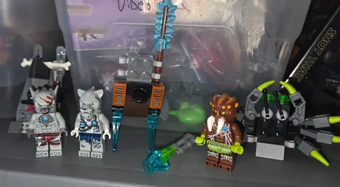 LEGO Legends Of Chima Winzar ice bear sparratus Minifigure lot vehicles