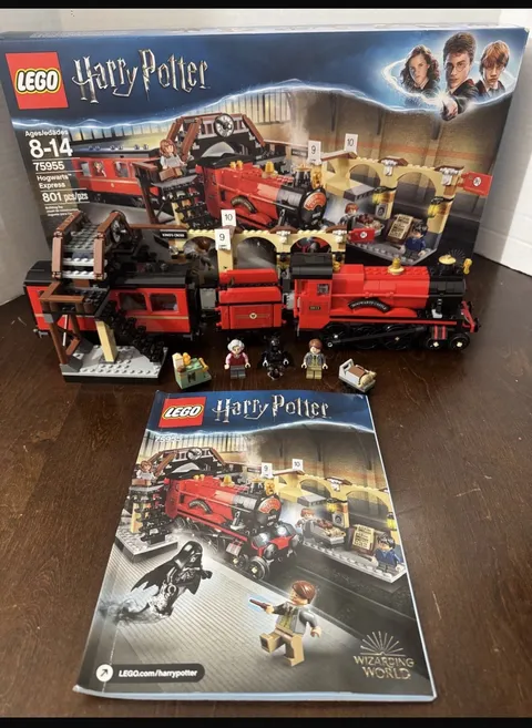 LEGO Harry Potter 75955 Hogwarts Express Complete w/Box & Manual Only 3 Minifigu