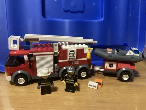 LEGO City 7239 Fire Truck with Dinghy Fire Truck City Truck