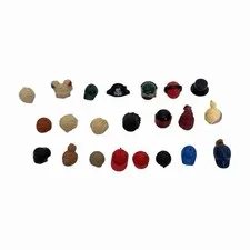 Lot of Various Lego Hair & Hat Parts From Several Lego Building Sets