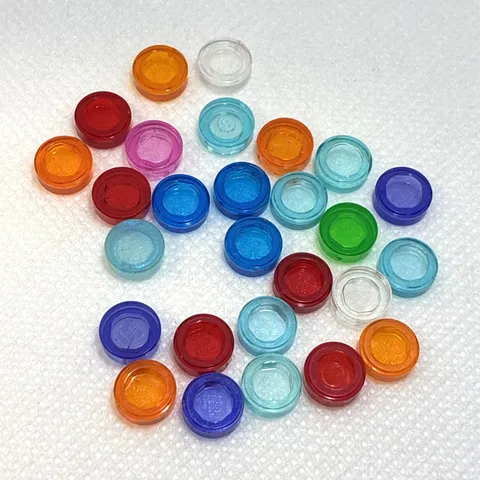 LEGO Parts - Trans-Assorted Tile, Round 1 x 1 - No 98138 - QTY 25