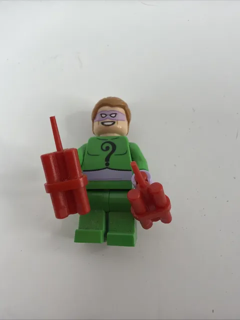 NEW DC Comics The Riddler Custom Lego Minifigure Classic Batman II 76052