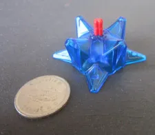 LEGO HERO FACTORY WEAPON Blue Spiked Ball Half with Axle hole Replacement part