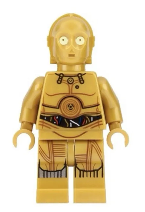 LEGO C-3PO Gold Droid Minifigure Plastic Figure - No Accessories Included