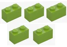 LEGO ® 5x brick 1x2 bright yellowish green 4164022 3004 building block MOC green brick