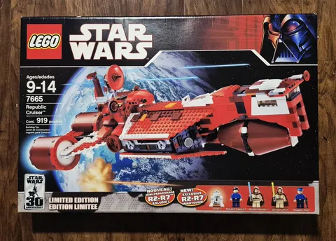 Lego Star Wars Republic Cruiser 7665 New Sealed Retired 2008 RARE