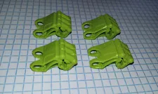 4 Lime Green Bionicle Lego 64251 Hero Factory Fist with Axle Hole - 3 fingers