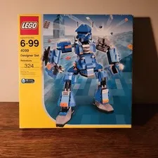 Lego 4099 Designer set, robobots, new sealed, box has wear