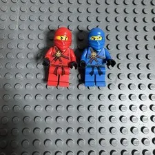LEGO Jay Minifigure njo0004 & Kai minifigure njo0007 NO CRACKS *READ*