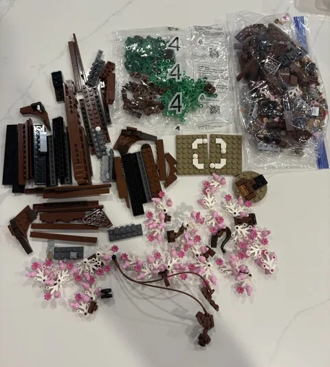LEGO Botanicals Bonsai Tree Building Set - Artificial Tree Pictured Only Parts