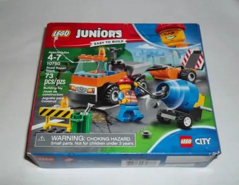 NEW Sealed Lego Junior 10750 Road Repair Truck 73pc set