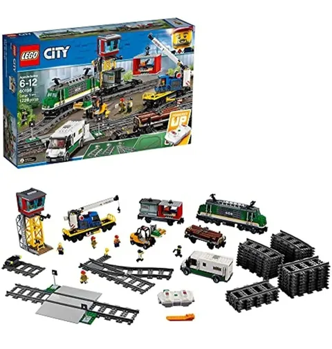 LEGO City Cargo Train 60198 Remote Control Train Building Set w/Tracks 1226 Pcs