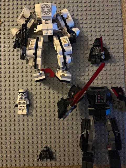 LEGO Star Wars mechs Lot Darth Vader & Stormtrooper Minifigures