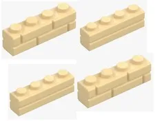 LEGO ® 4x brick 1x4 brick yellow light beige 15533 6314891 brick modified